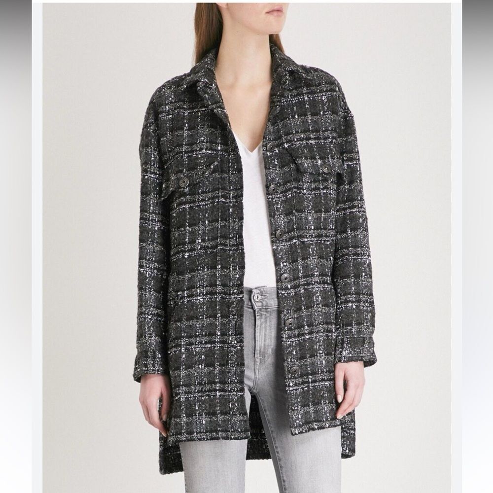 The Kooples Tweed Shirt Jacket